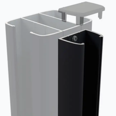 Boston Wand hoekprofiel L=190cm RAL9005