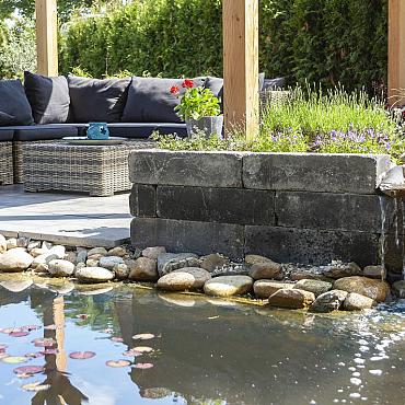 BLOCKSTONE SMALL BLACK 12X12X60CM