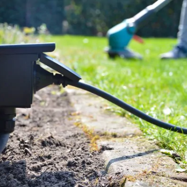 Glampère pro Enkel stopcontact 2 wartels Zwart