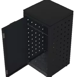 FST Kliko ombouw 120 Liter - 3 stuks GRAFIET ZWART met vaste deksel