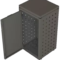 FST Kliko ombouw 240 Liter - 3 stuks TAUPE met vaste deksel