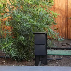 Glampère pro Dubbel stopcontact 1 wartel Zwart