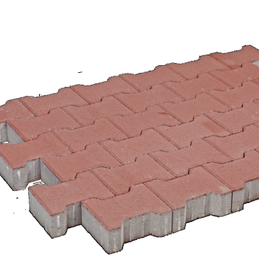 H-profiel steen 8 cm 19.8x16.3x8 cm Rood **MP**