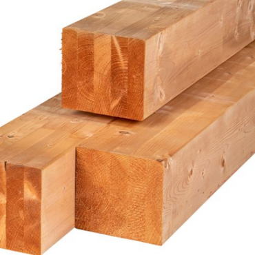Red Class Wood paal gedroogd. multi-gelamineerd. geschaafd 4rh 20.0x20.0x300 cm