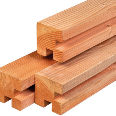 Douglas palen stapelbouw 11.0x11.0x300cm hoekpaal geschaafd