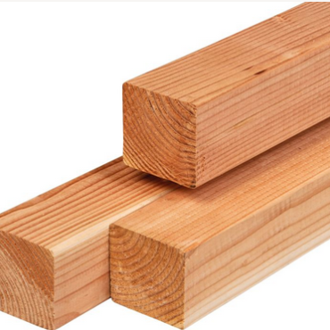 Douglas palen gedroogd 8.5x8.5x300cm geschaafd