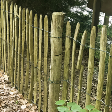 Kastanjepaal geschild Ø7-9x250cm gepunt. niet gekruind