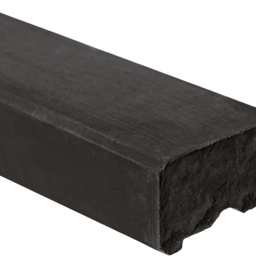 Beton-afdekkap antraciet gecoat vlakke kop 200cm