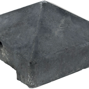Beton-afdekpet antraciet diamantkop 14x14x5cm zonder uitsparing