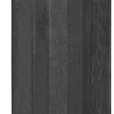 Beton-sleufpaal 10x10x275 antraciet Vlakke kop tussenmodel brede ondersleuf