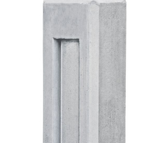 Beton-paal wit/grijs diamantkop 10x10x145cm eindmodel