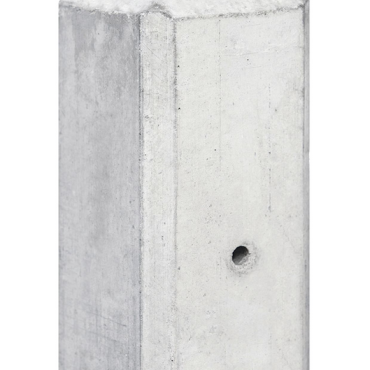 ACTIE Beton-paal wit/grijs diamantkop 10x10x280cm hoekmodel