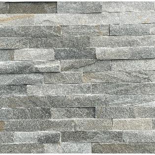 Natuursteen Stone Panels Grey Quarzite Breukruw 60x15x1.5-2.5 cm
