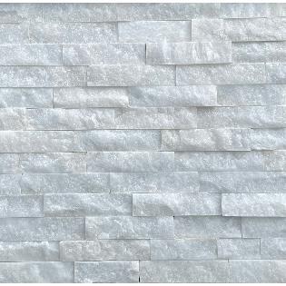 Natuursteen Stone Panels White Quarzite Breukruw 60x15x1.5-2.5 cm
