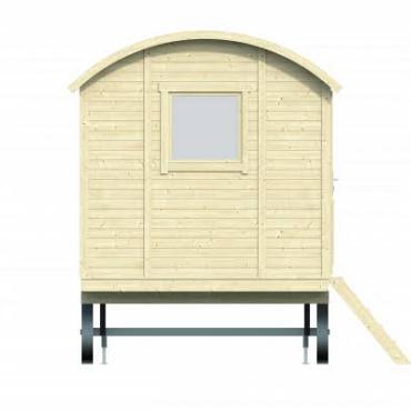 Circuswagen Johnny | 19mm | vuren onbehandeld | 600x240 cm | excl | onderstel