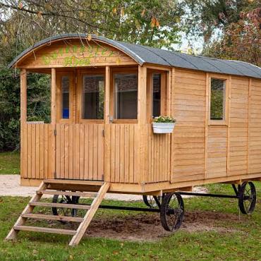 Circuswagen Kathy | 19mm | vuren onbehandeld | 500x240 cm | excl | onderstel