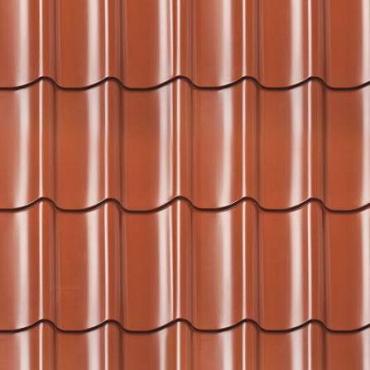 Dakpanprofielplaten terracotta per m²