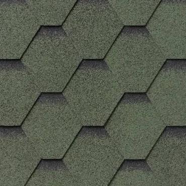 Dakshingles hexagonaal ultra groen 3m²