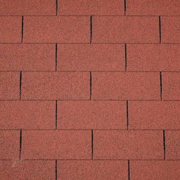 Dakshingles recht rood - pak 3 m²