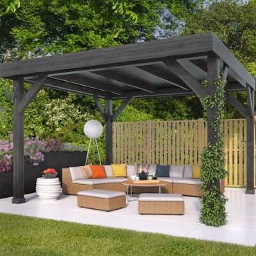 DHZ Rijssen Douglas 400x400 cm zwart geïmpregneerd