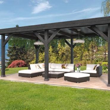 DHZ Rijssen Douglas 600x400 cm zwart geïmpregneerd