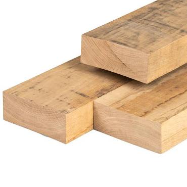 Eiken ligger 20x7x400 cm ongedroogd | fijn bezaagd