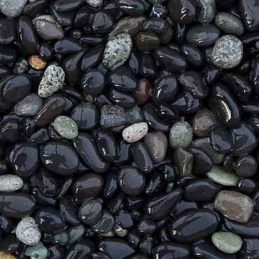 AG Beach pebbles zwart 5-8 mm Midibag 0.7m3