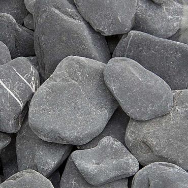AG Flat pebbles zwart 30/60* mm Midibag 0,7m3