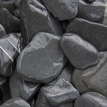AG Flat pebbles zwart 30/60* mm Midibag 0,7m3