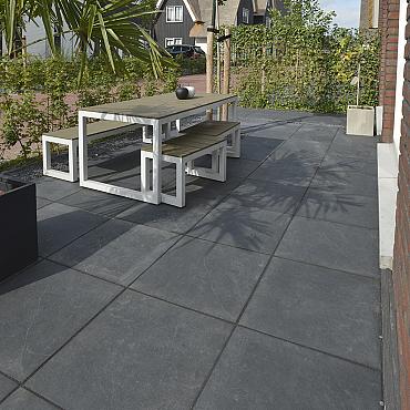 Solido Ceramica 30MM Cemento Black 60x60x3 cm. rett.