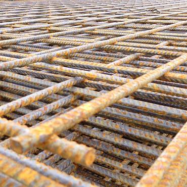 Bouwstaalmat Ø8mm 3 x 2 meter maas 15 x 15