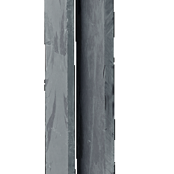 MUURELEMENT BLACK SLATE 250X50X4-6.5 CM (UITLOPEND)