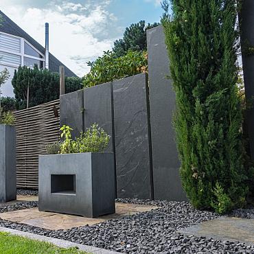 MUURELEMENT BLACK SLATE 250X50X4-6.5 CM