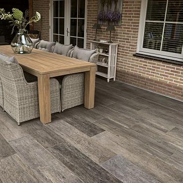 KERAM RUSTIC WOOD OAK GREY 30x120x2cm