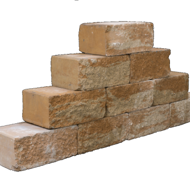 STRAIGHT BLOCK 35X20X15CM MONT BLANC **UITLOPEND**