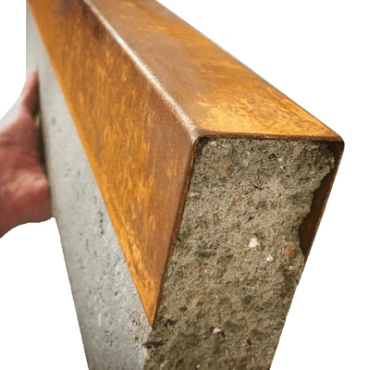 ECCOborders Betotop 6x5x200 cm Cor-ten