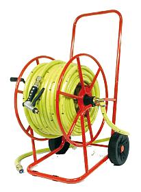 Verlengsnoer 50M voor de tuin met 16A-haspel - 15mm² - oranje-groene