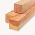 ACTIE Douglas palen ongedroogd 15x15x250cm fijnbezaagd