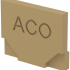 ACO Euroline eindplaat H = 97mm