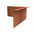 CorTen Edging gezet binnenhoek (L-vorm) 300 mmx3x150 mm mm (LxDxH)