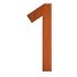 Nummer 1 corten 44x5x120 mm