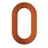 Nummer 0 corten 71x5x120 mm