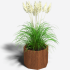Cortenstaal plantenbak Achthoek 72.4x72.4 cm H=30 cm MET bodemplaat