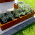Cortenstaal plantenbak Hoekopstelling 70 H=70 cm MET bodemplaat