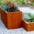 Cortenstaal plantenbak Rechthoek 30x50 H=30 cm MET bodemplaat