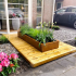 Cortenstaal plantenbak Rechthoek XL 160x60 H=30 cm MET bodemplaat