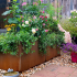 Cortenstaal plantenbak Rechthoek XL 160x80 H=30 cm MET bodemplaat