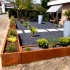 Cortenstaal plantenbak Rechthoek XL 200x40 H=30 cm MET bodemplaat
