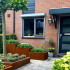 Cortenstaal plantenbak Vierkant Trapmodel 3 stuks 80x80 H=40+60+80 cm MET bodemplaat