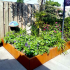 Cortenstaal plantenbak Vierkant XL 180x180 cm H=30 cm ZONDER bodemplaat